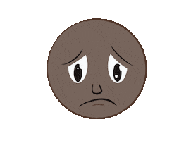 Sad Oh No Sticker