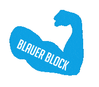 Muscle Arm Sticker by Blockblocks Cleanup gGmbH