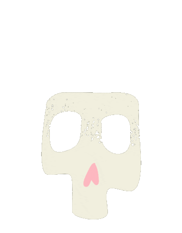 Colores Calavera Sticker by aire retro