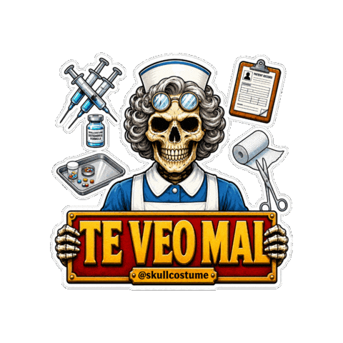Skull Salud Sticker