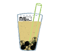 Bubble Tea 珍珠奶茶 Sticker by CREATIVEXPOTW