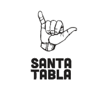 Santatabla snow skate surf ride Sticker