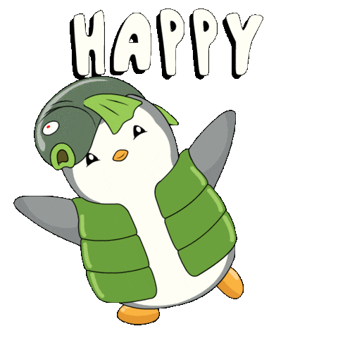 Happy Happiness Sticker by Pudgy Penguins