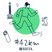Berlin Marathon Running Sticker by BRITA