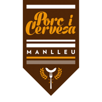 Manlleu beer porky porc cervesa Sticker