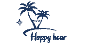 Happy Hour Caribbean Sticker by Party Island Curacao