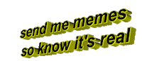 send me memes so i know its real Sticker by AnimatedText