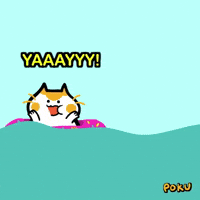 Happy Cat GIF by Poku Meow