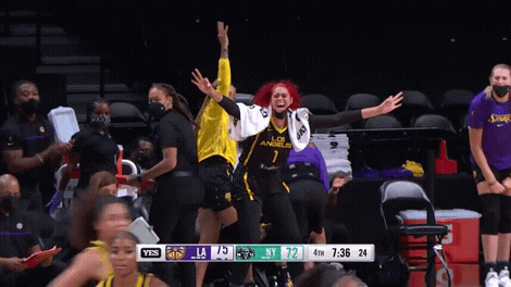 Los Angeles Sparks GIF by The Official Page of the Los Angeles Sparks
