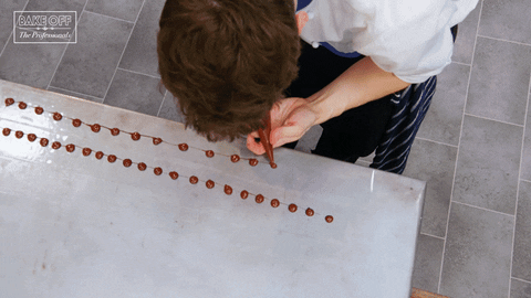 Chocolate Satisfying GIF by The Great British Bake Off