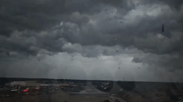 Dark Clouds Roll Into Oklahoma City Amid Severe Storm Warning