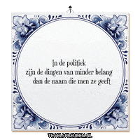 Argument Politiek Sticker by Tegelspreuken.nl