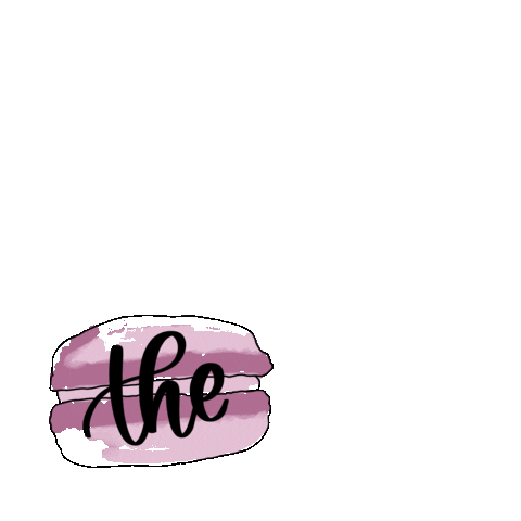 Macarons Sticker by Hand Lettered Design