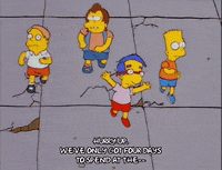 excited bart simpson GIF