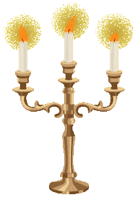 Halloween Candelabra Sticker by CapstonePub