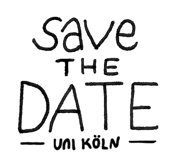 Save The Date Sticker by Universität zu Köln