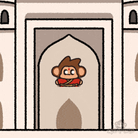 Taj Mahal Hello GIF by Chimpers