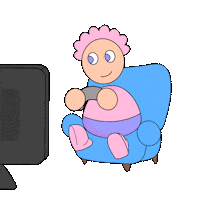 Relaxed Video Games Sticker by Fatman