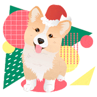 Merry Christmas Art Sticker