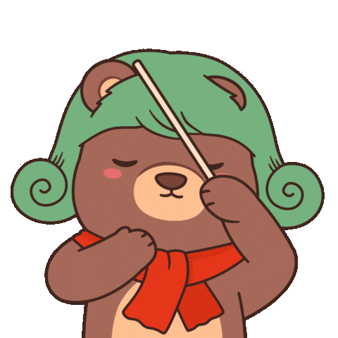 Keep Going Teddy Bear Sticker by BEARISH