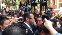Mexico City Security Minister Doused in Glitter at Protest Over Police Rape Allegations