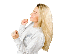 Broodjedunner happy smile woman look Sticker