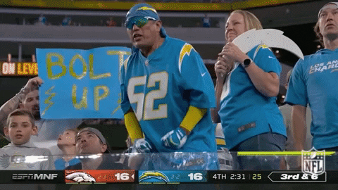 Los Angeles Chargers Football GIF by NFL
