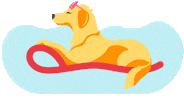 Swimming Pool Dog Sticker