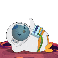 Outer Space Hello Sticker by Pudgy Penguins