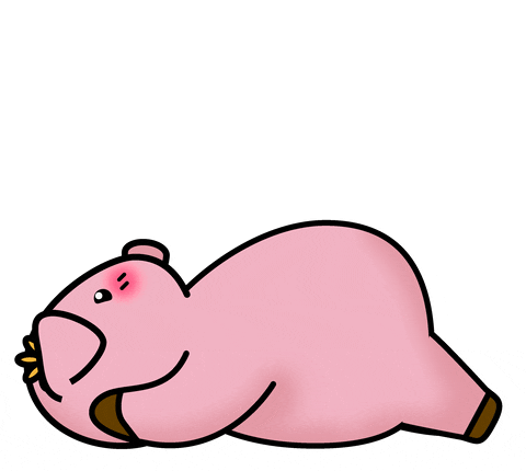 fitness pig GIF by oing-oing