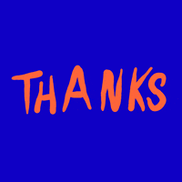 Studiofolk happy fun typography thank you GIF