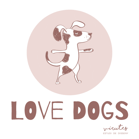 Love Dogs Yoga Sticker