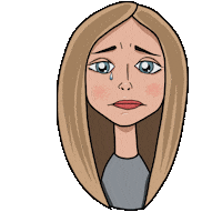 Cry Sad Face Sticker