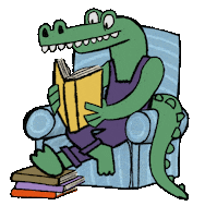 Cartoon Read Sticker by Sarsaparilla Jenkins