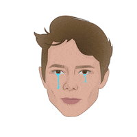 Sad Cry Sticker