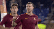 high five edin dzeko GIF by AS Roma