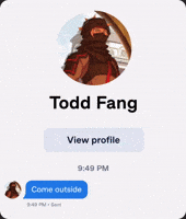 Come Outside Todd GIF