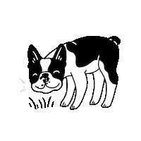 Dog Sniffing Sticker