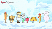 Apple And Onion Party Popper GIF by Cartoon Network