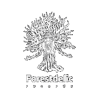 forestdelic tree forest psy psytrance Sticker