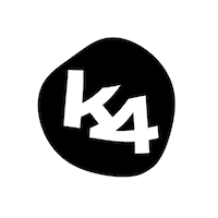 kreisvier logo design wave agency Sticker