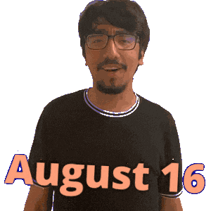 August 16Th Sticker