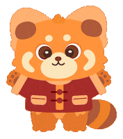 Red Panda Mascot Sticker by AmazingOriental