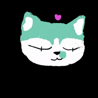 dojubo love cat heart amor GIF