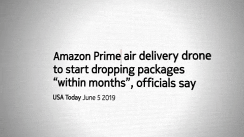 Amazon Prime Air Delivery GIF by Futurithmic