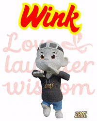 Wink Smile GIF by Zhot
