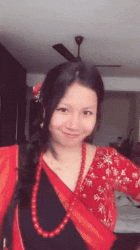 samir_mahasaye girl kiss lovely saree GIF