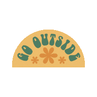 lexsaysdesign retro weekend outdoors outside Sticker