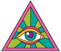 Eye All Seeing Sticker by Draw! Pilgrim