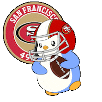 Touch Down Super Bowl Sticker by Pudgy Penguins